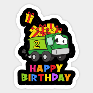 2nd Birthday Party 2 Year Old 2 Years Sticker